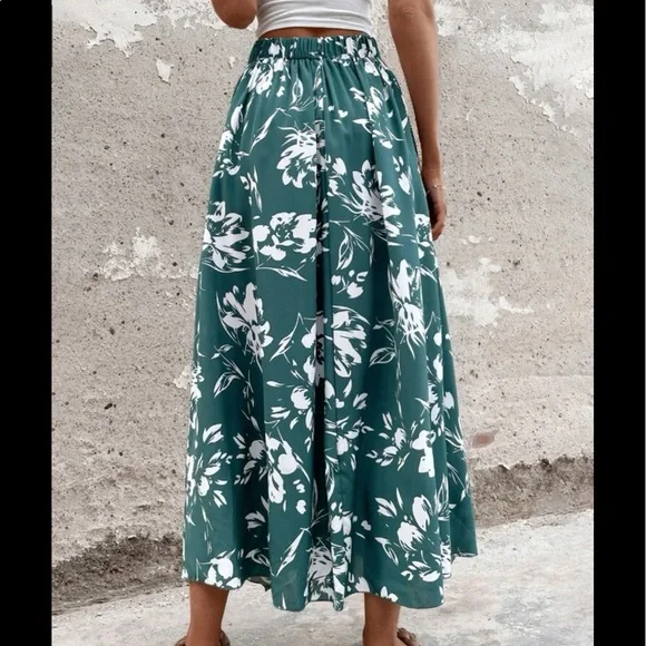 Boho Floral Print Belted Skirt - Picture 12 of 16